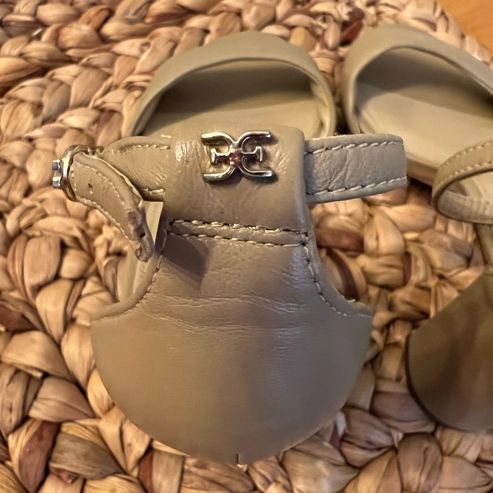 Sam Edelman women’s tan ankle strap heels size 7 3” heel - Picture 5 of 8